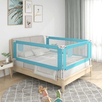  Toddler Safety Bed Rail Blue 160x25 cm Fabric