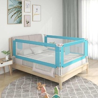  Toddler Safety Bed Rail Blue 180x25 cm Fabric