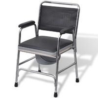  Commode Chair Steel Black