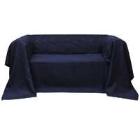  Micro-suede Couch Slipcover Navy Blue 210 x 280 cm