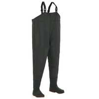  Wading Pants with Boots Green Size 41