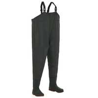  Wading Pants with Boots Green Size 42