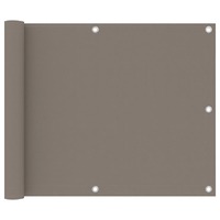  Balcony Screen Taupe 75x300 cm Oxford Fabric