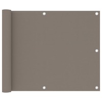  Balcony Screen Taupe 75x500 cm Oxford Fabric