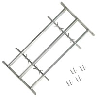  Adjustable Security Grille for Windows with 3 Crossbars 500-650 mm