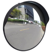  Convex Traffic Mirror PC Plastic Black 30 cm Outdoor