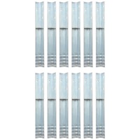  L-shaped Ground Anchors 12 pcs Galvanised Steel 5x5x50 cm