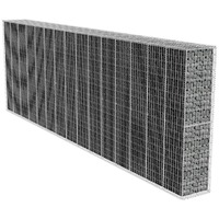  Gabion Wall with Cover Galvanised Steel 600x50x200 cm