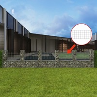 Gabion Basket U-Shape Galvanised Steel 570x20x100 cm