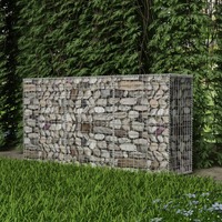  Gabion Basket Galvanised Steel 200x50x100 cm