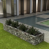  Gabion Raised Bed Steel 360x90x50 cm