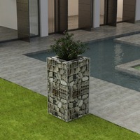  Gabion Raised Bed Steel 50x50x100 cm