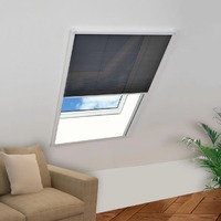  Plisse Insect Screen for Windows Aluminium 80x100 cm
