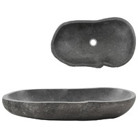 Wash Basin River Stone Oval 60-70 cm