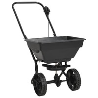  Walk Behind Salt Spreader PVC and Steel 92x46x70 cm 15 L