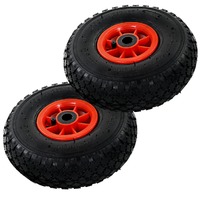  Sack Truck Wheels 2 pcs Rubber 3.00-4