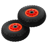 Sack Truck Wheels 2 pcs Solid PU 3.00-4