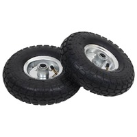  Sack Truck Wheels 2 pcs Rubber 4.10/3.50-4