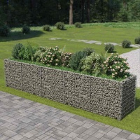  Gabion Raised Bed Galvanised Steel 450x90x100 cm