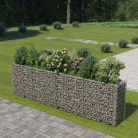  Gabion Raised Bed Galvanised Steel 360x50x100 cm