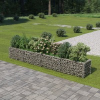  Gabion Raised Bed Galvanised Steel 360x50x50 cm