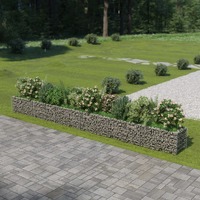 Gabion Raised Bed Galvanised Steel 540x50x50 cm