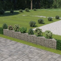  Gabion Wall Galvanised Steel 450x30x50 cm