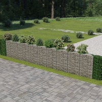  Gabion Wall Galvanised Steel 630x30x100 cm