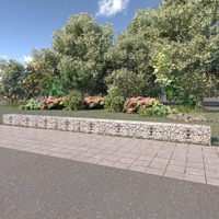  Gabion Wall with Covers Galvanised Steel 900x50x50 cm