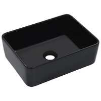  Wash Basin 40x30x13 cm Ceramic Black