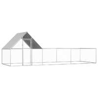  Chicken Coop 6x2x2 m Galvanised Steel