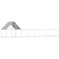  Chicken Coop 8x2x2 m Galvanised Steel