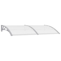  Door Canopy Grey and Transparent 200x75 cm PC