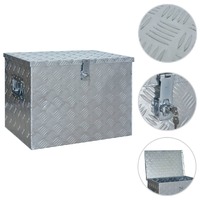  Aluminium Box 610x430x455 mm Silver