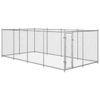  Outdoor Dog Kennel 7.6x3.8x1.9 m