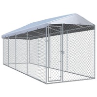  Outdoor Dog Kennel with Roof 760x190x225 cm