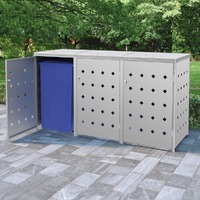  Triple Wheelie Bin Shed 240 L Stainless Steel