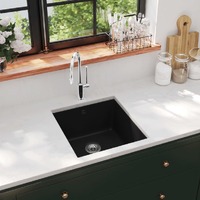  Granite Kitchen Sink Single Basin Black