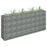  Gabion Raised Bed Galvanised Steel 180x30x90 cm
