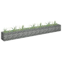  Gabion Raised Bed Galvanised Steel 270x30x30 cm