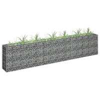  Gabion Raised Bed Galvanised Steel 270x30x60 cm