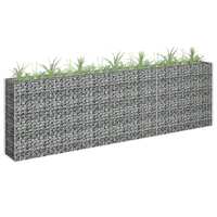  Gabion Raised Bed Galvanised Steel 270x30x90 cm
