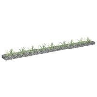  Gabion Raised Bed Galvanised Steel 360x30x10 cm