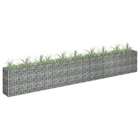  Gabion Raised Bed Galvanised Steel 360x30x60 cm