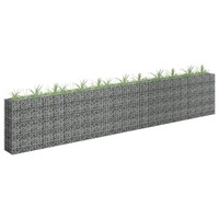 Gabion Raised Bed Galvanised Steel 450x30x90 cm