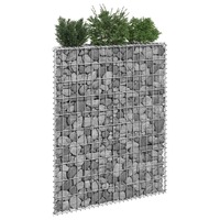  Trapezium Gabion Raised Bed Galvanised Steel 100x20x100 cm