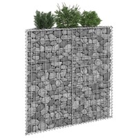  Trapezium Gabion Raised Bed Galvanised Steel 100x20x100 cm