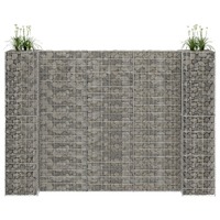  H-Shaped Gabion Planter Steel Wire 260x40x200 cm