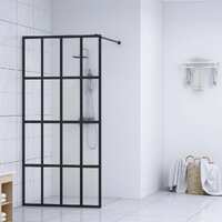  Walk-in Shower Screen Clear Tempered Glass 100x195 cm