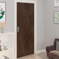 Self-adhesive Door Films 2 pcs Dark Oak 210x90 cm PVC